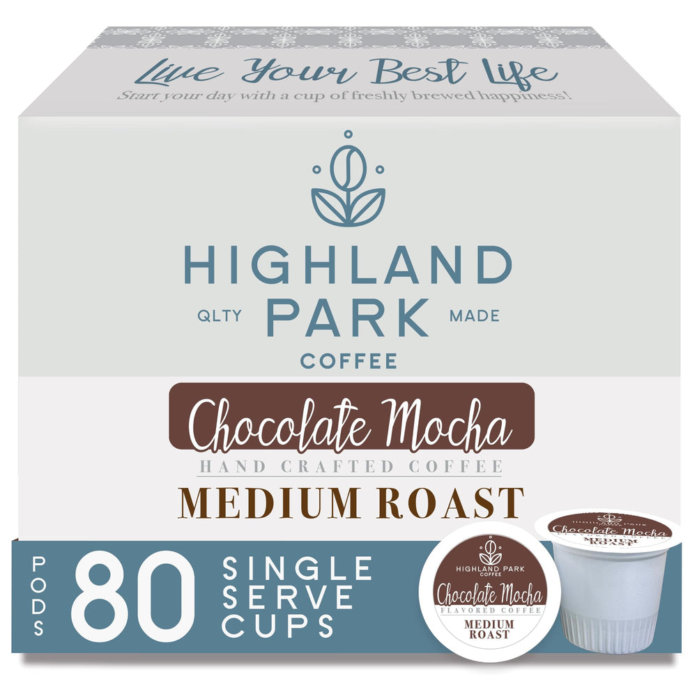 Highland Park Chocolate Mocha pods ready for quick morning brewing