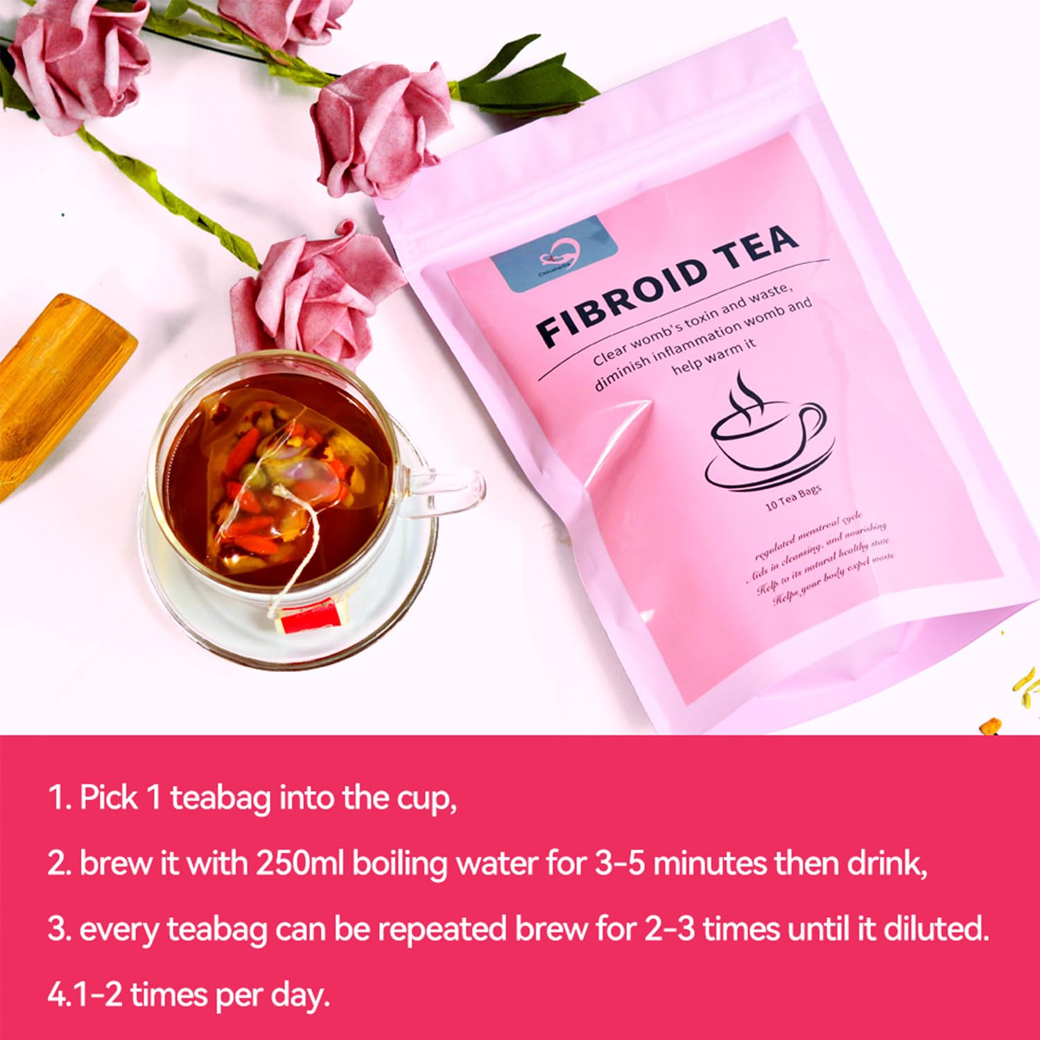 Hiherbs Fibroid Tea gift-pack presents a thoughtful wellness option