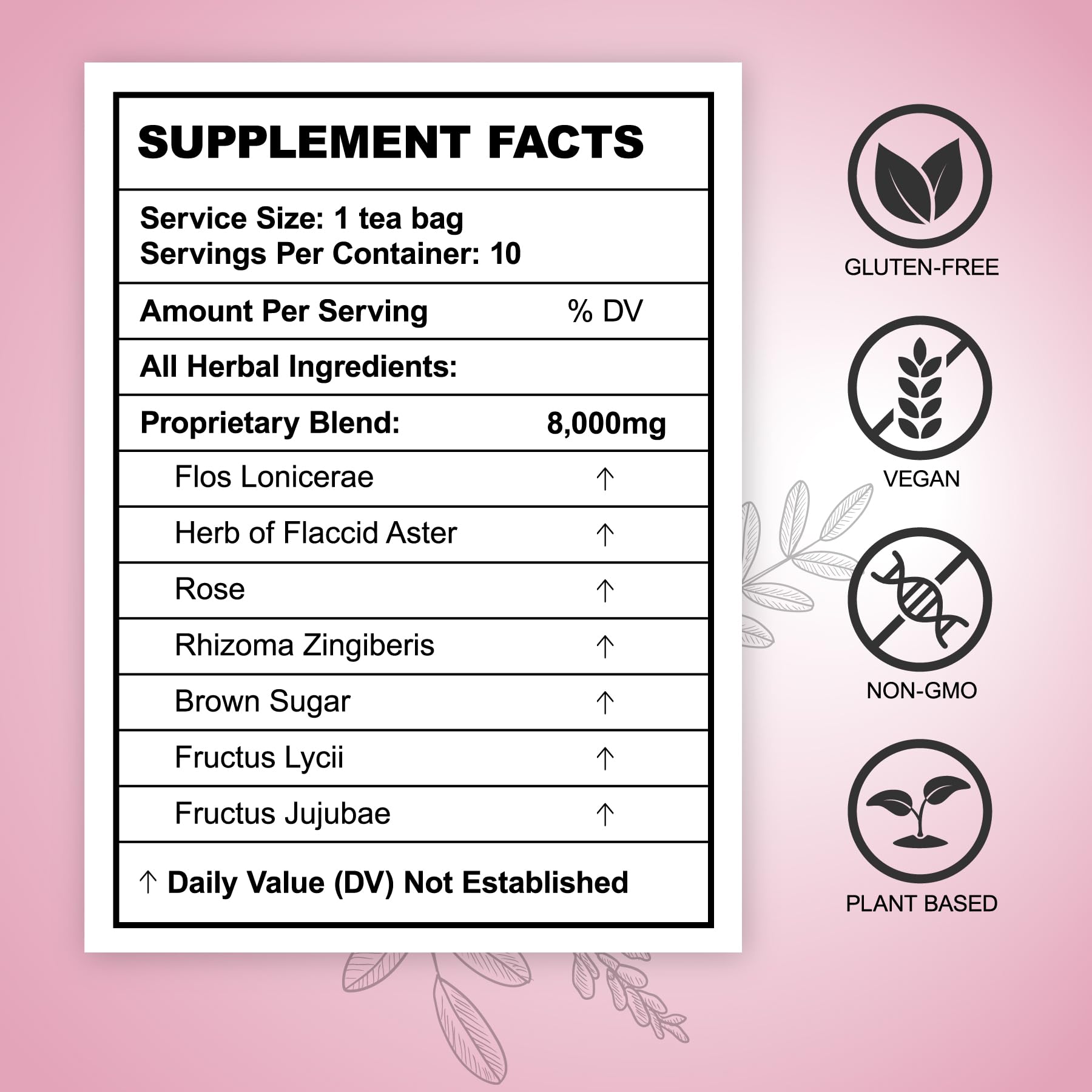 Hiherbs Fibroid Tea steeped cup with warm aroma supports daily wellness