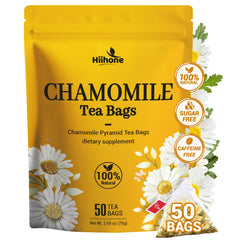 HIIHONE chamomile tea bag pack designed for caffeine-free evenings.