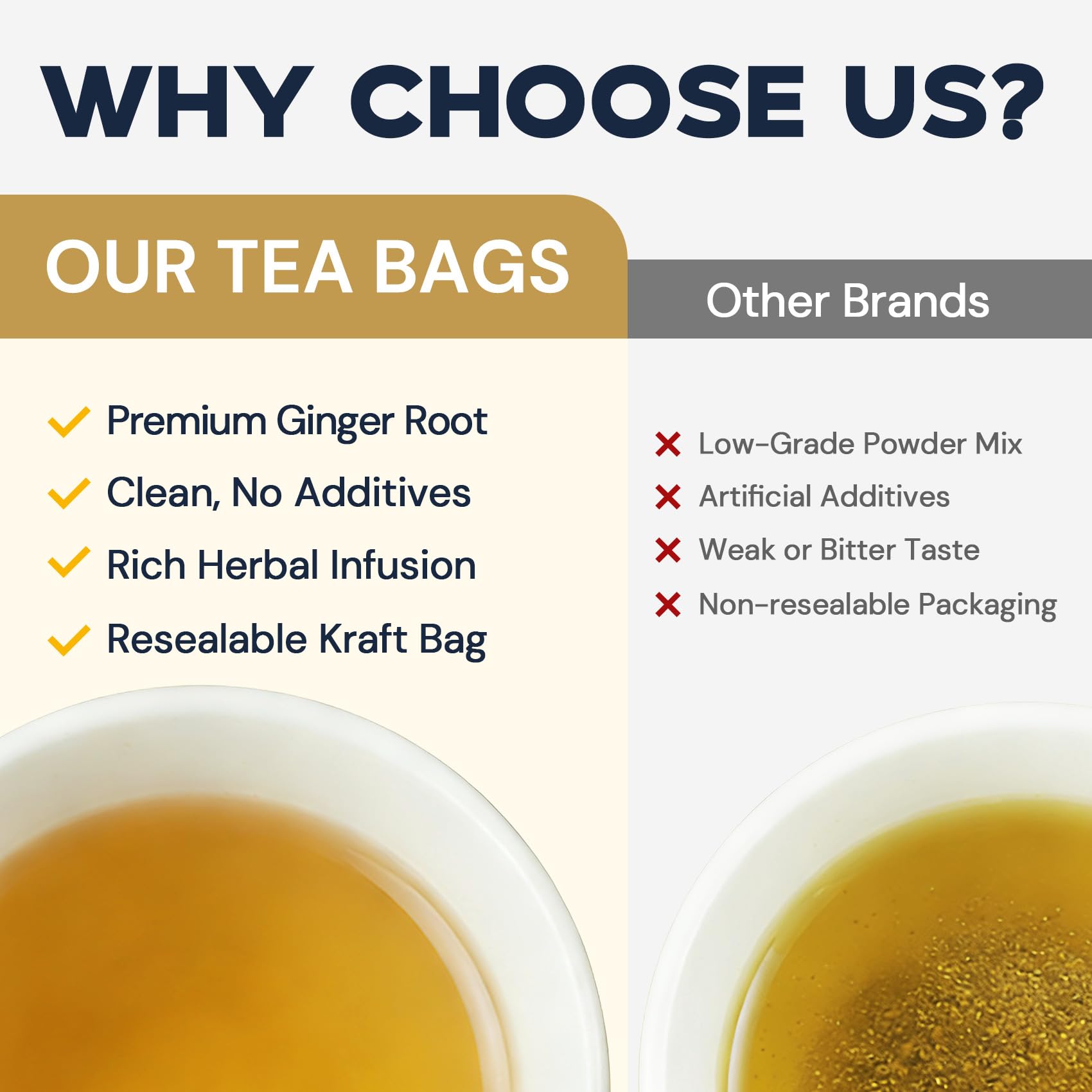 HIIHONE cup with steeping tea and steam demonstrates easy, quick brew.