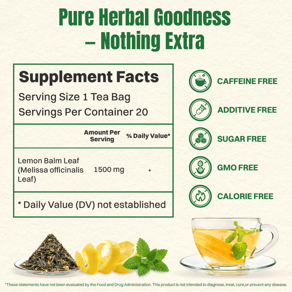 Hiihone lemon balm iced tea served in a glass, refreshing and caffeine-free