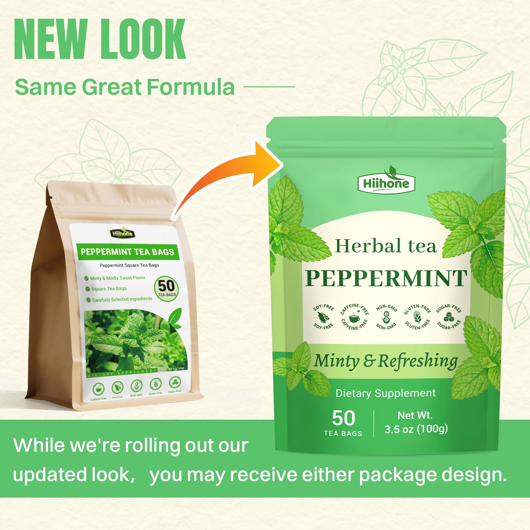 Hiihone packaging with sustainable design and clear ingredient list.