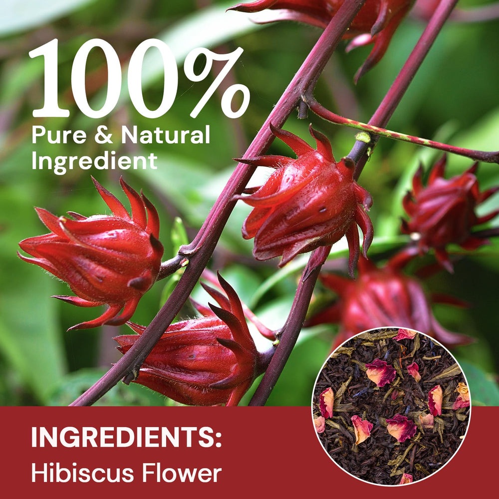 HIIHONE hibiscus flowers close-up showing hand-harvested botanicals