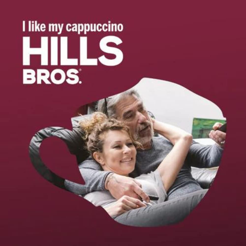 Hills Bros Cappuccino Double Mocha mug setup ready for a quick indulgence.