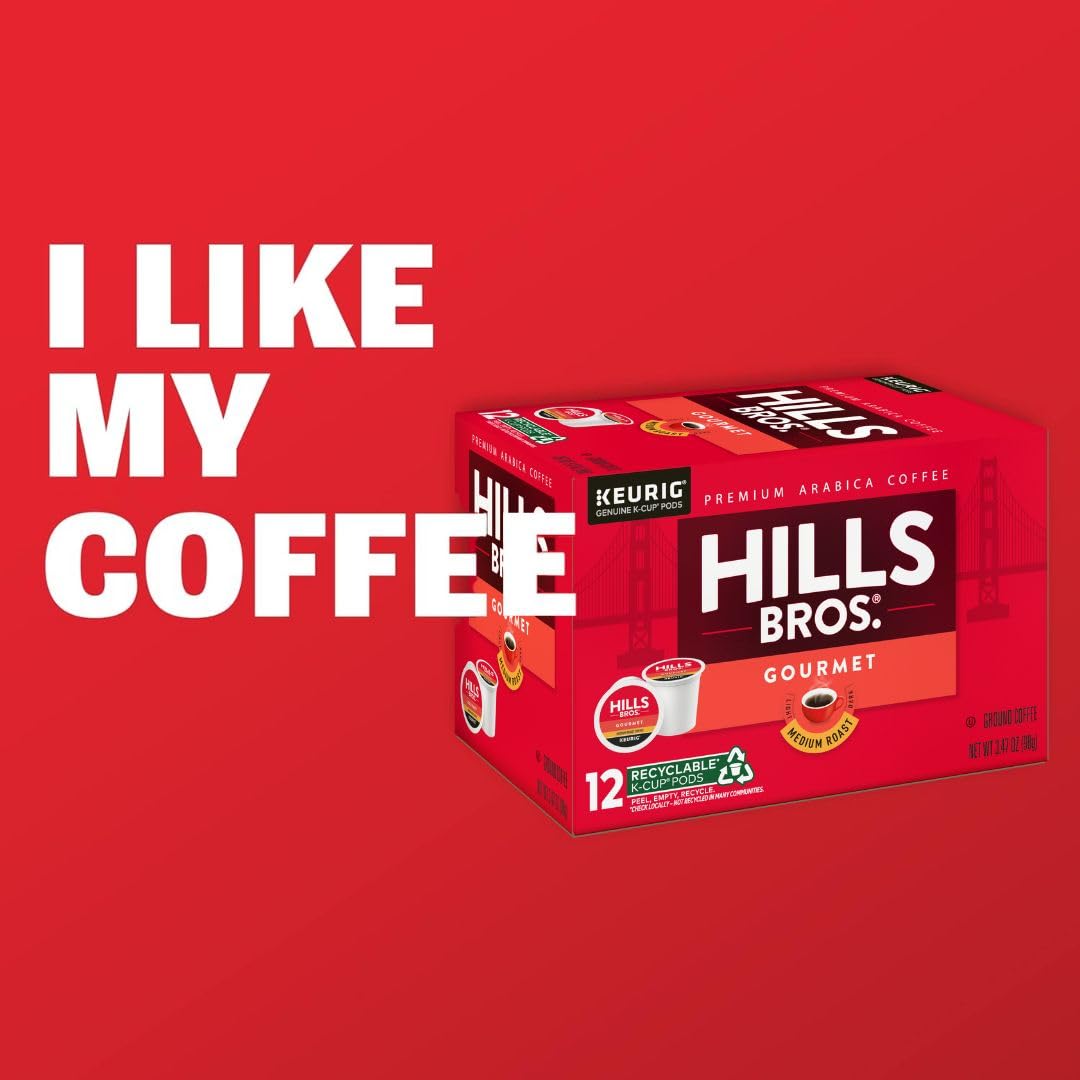 Chocolate notes in Hills Bros Gourmet Blend K-Cup pod