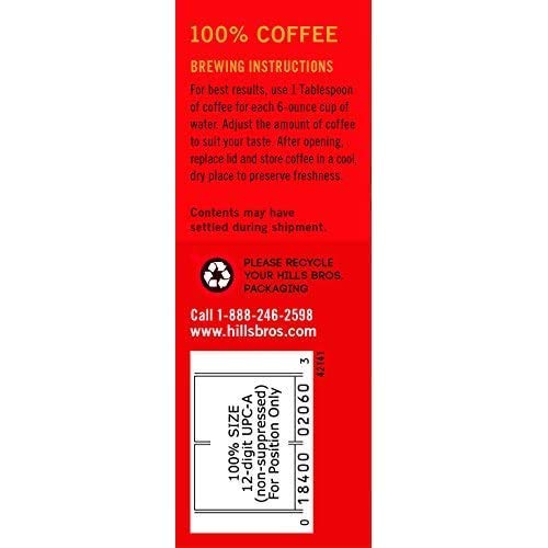 Hills Bros. heritage badge reflects coffee craftsmanship dating back to 1878.