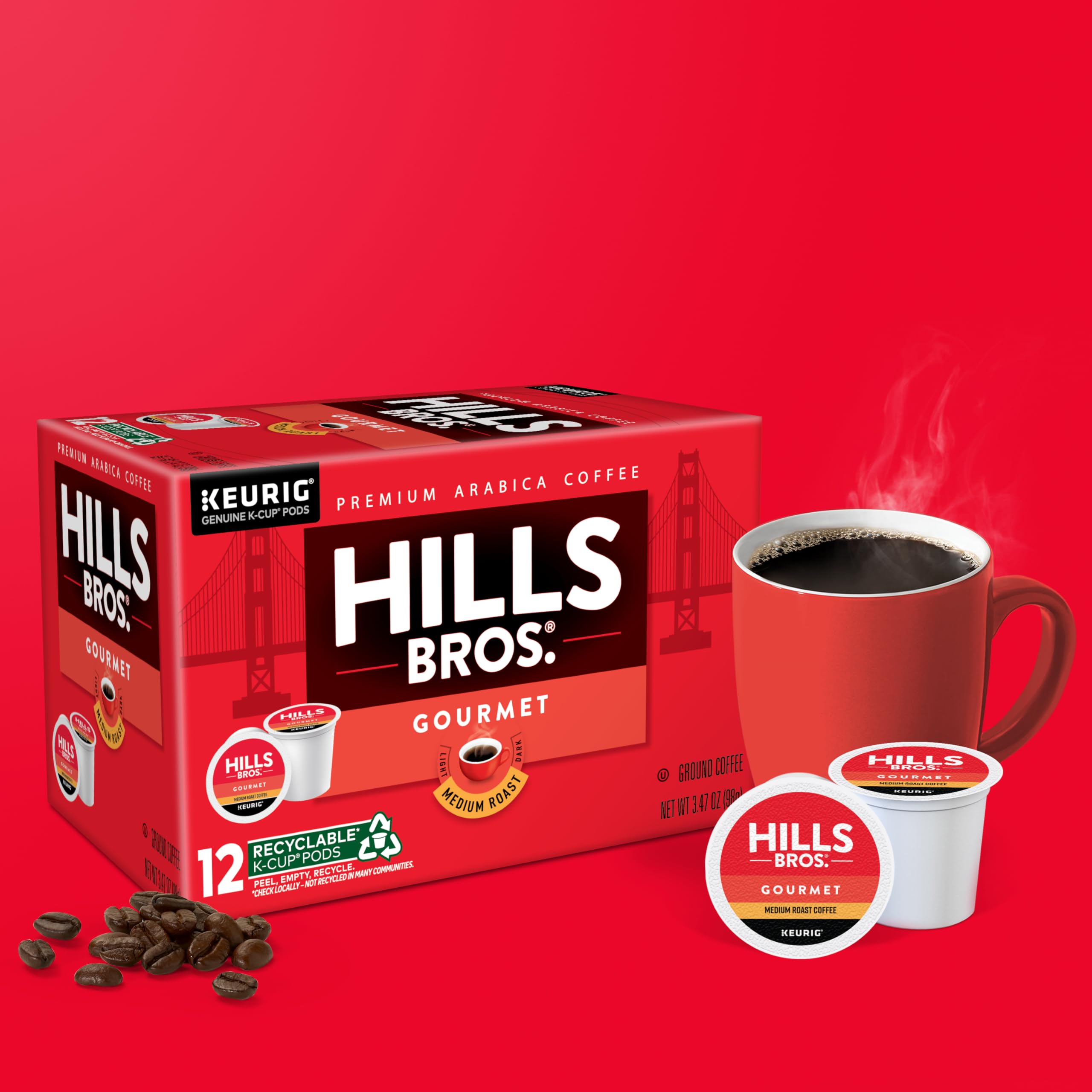 Keurig-compatible Hills Bros pod delivering effortless single-serve