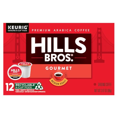 Medium roast Arabica beans K-Cup pod by Hills Bros for mornings