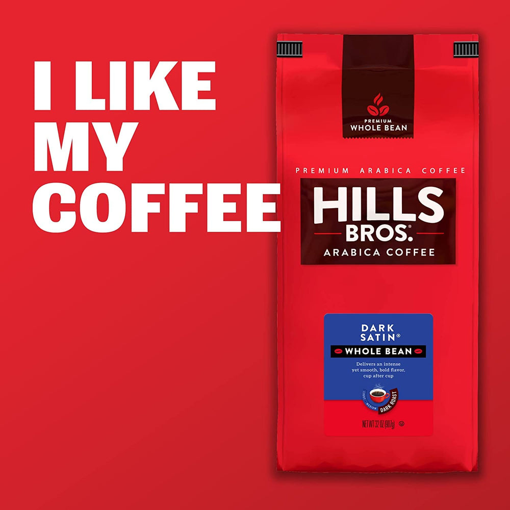 Hills Bros Orthodox Union kosher-certified packaging label communicates purity and quality