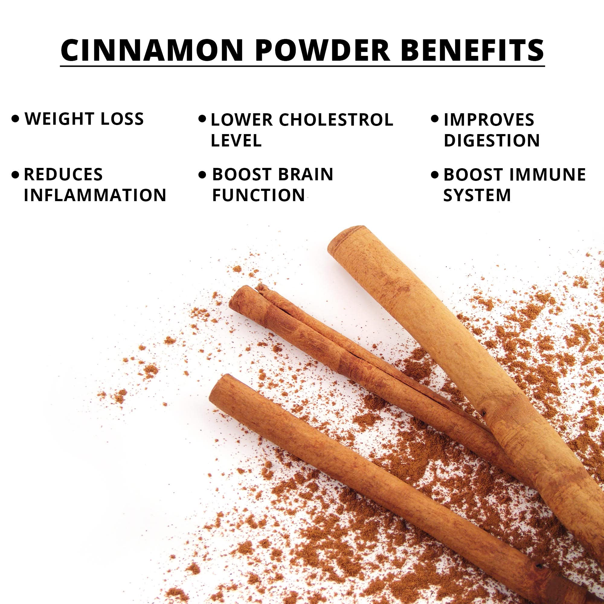 Cinnamon powder in a glass bowl ready for cooking with Himalayan Chef