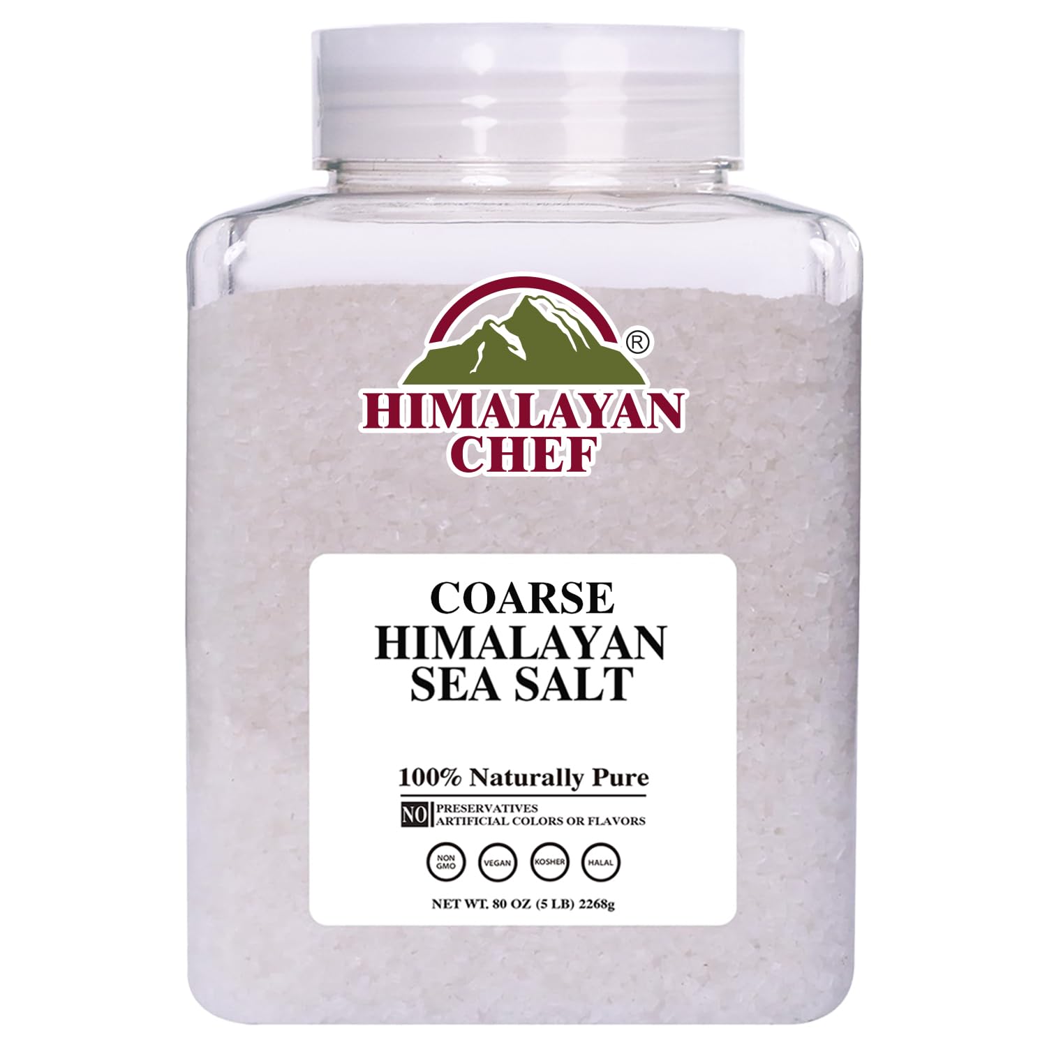 Himalayan Chef coarse salt crystals for grilling and seasoning.