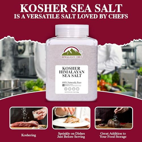 Himalayan Chef Kosher Sea Salt finished dish adds texture