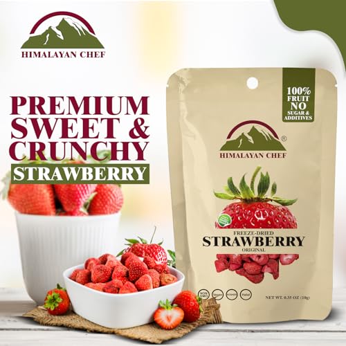 Himalayan Chef 10g organic strawberry pack for on-the-go snacking