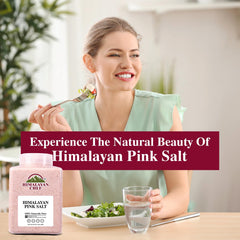 Himalayan Chef Pink Salt bath soak image emphasizing relaxing mineral experience.