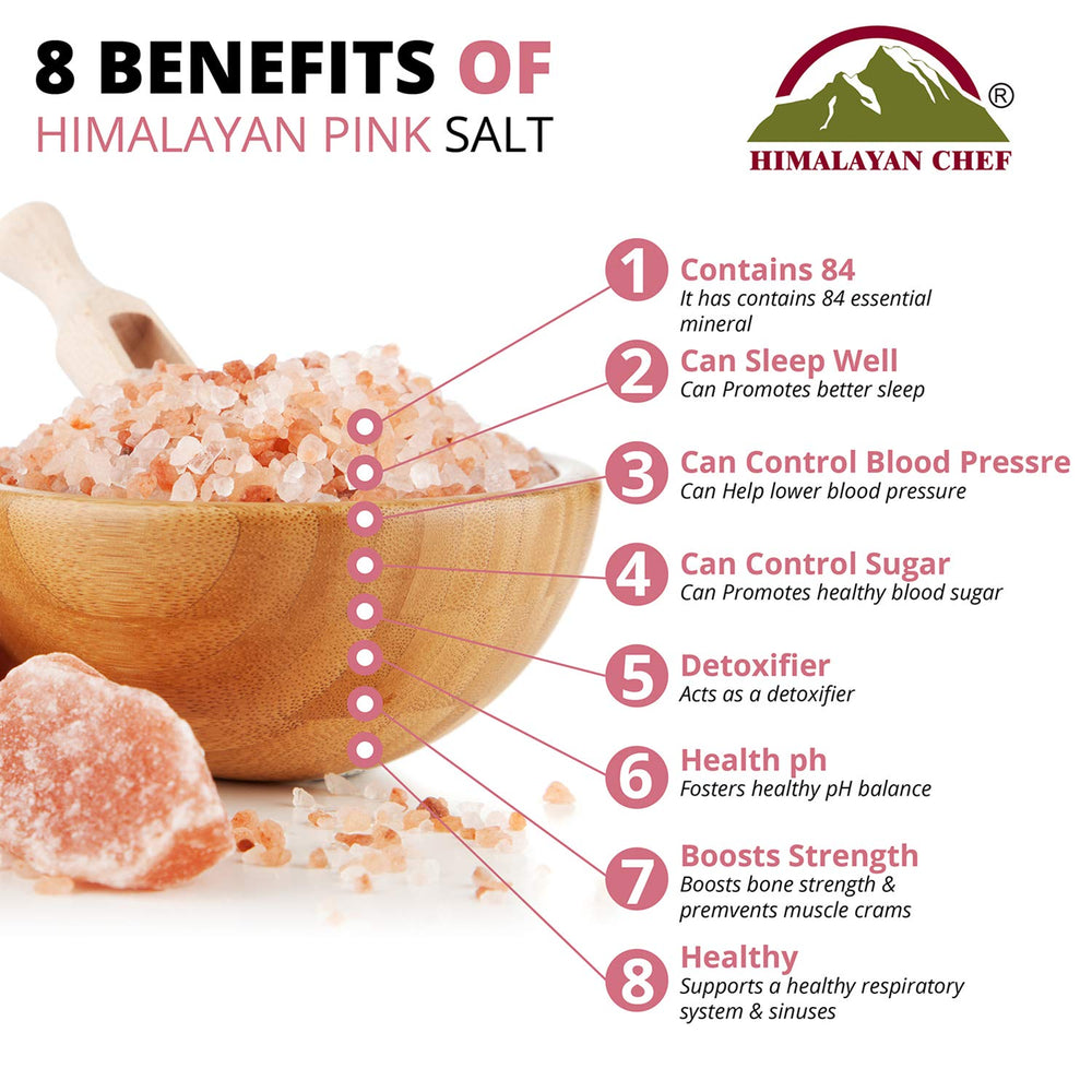 Himalayan Chef Pink Salt enhances eggs and vegetables with delicate mineral hints.