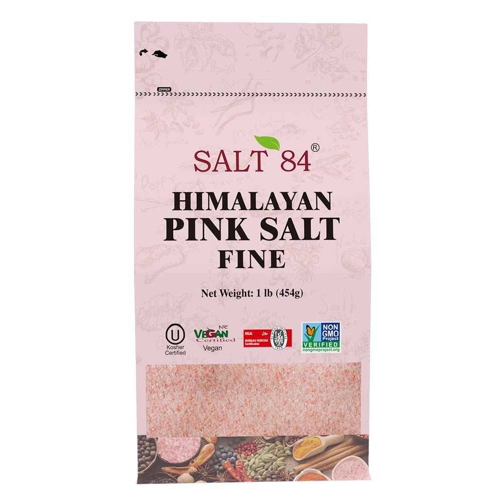 Himalayan Chef pink salt fine grain crystals for everyday seasoning.