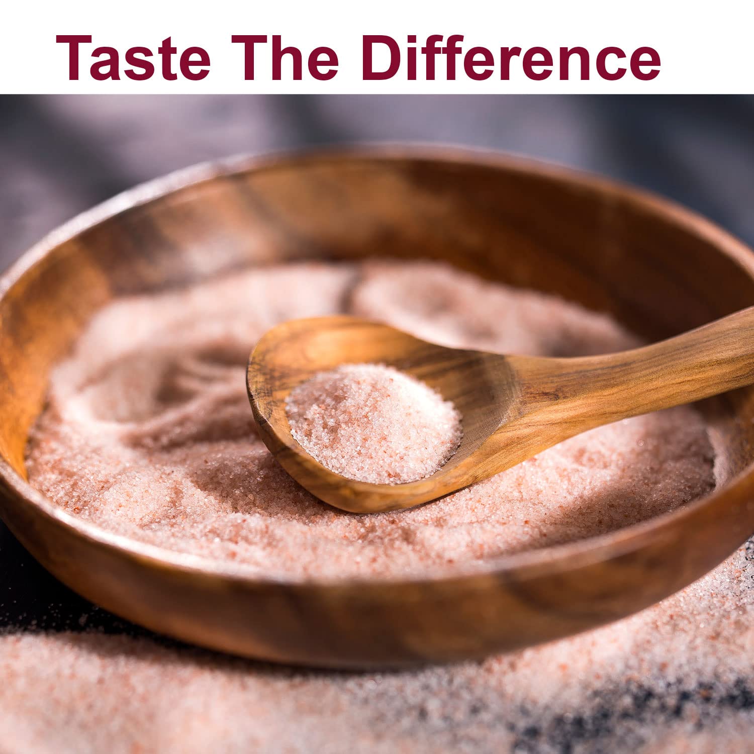 Himalayan Chef Pink Salt label highlights 84 minerals and certifications.