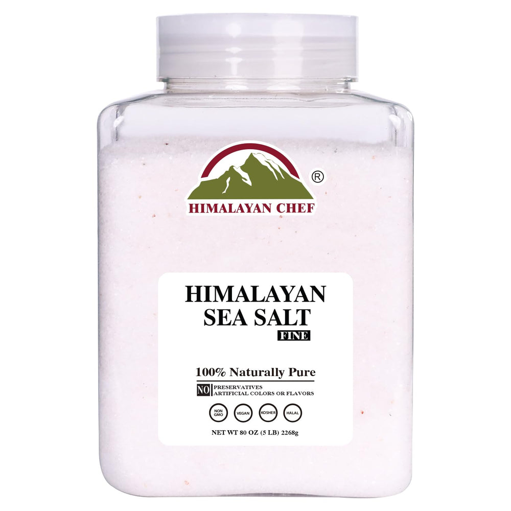 Himalayan Chef fine grain sea salt in a bulk bag for everyday seasoning
