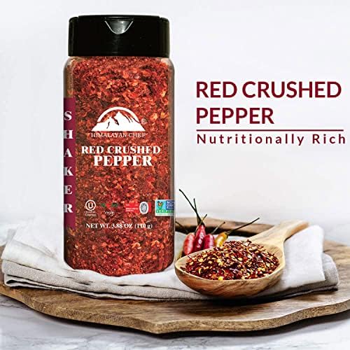 Sealing lid keeps Himalayan Chef red pepper flakes fresh.