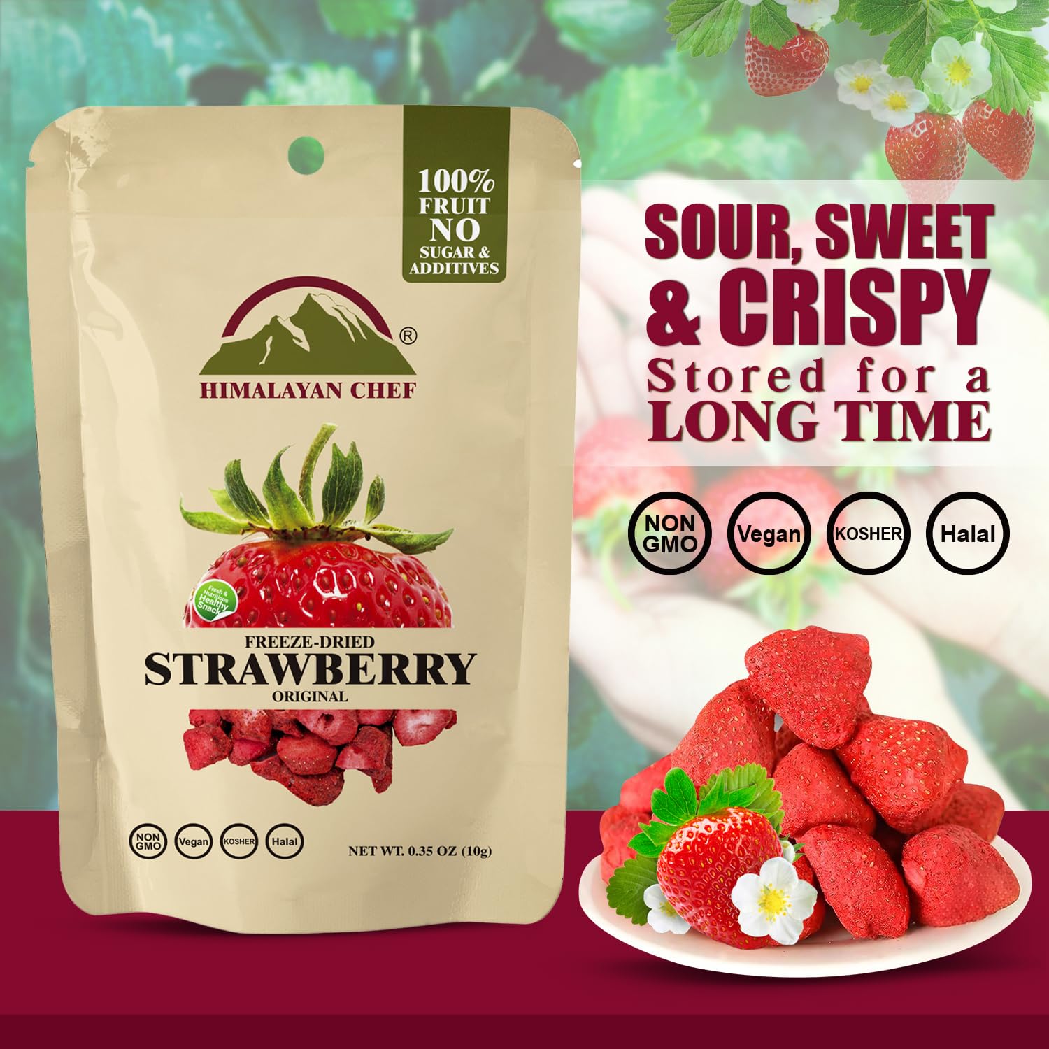 Himalayan Chef strawberries in bowl, versatile fruit snack