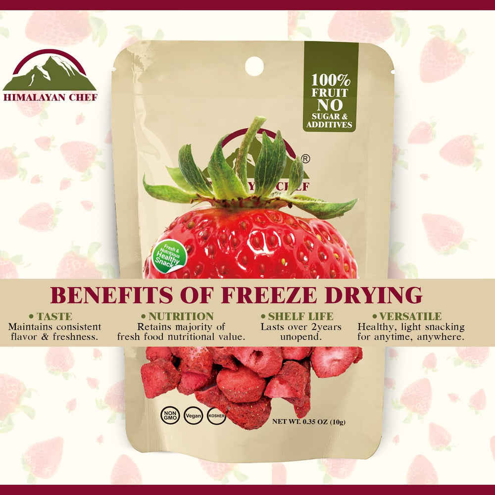 Himalayan Chef strawberries in yogurt, easy mix-in for breakfast