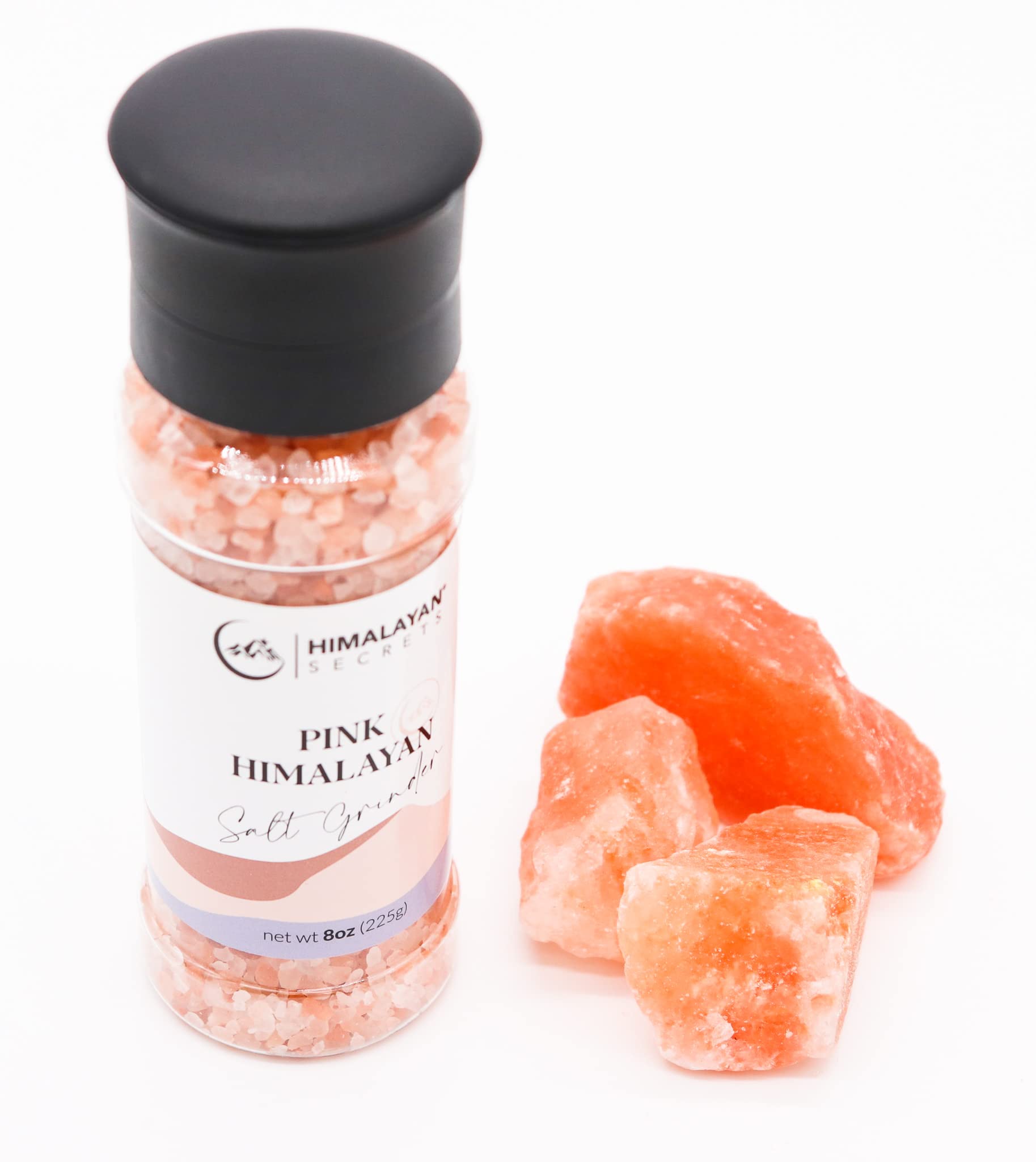 Himalayan Secrets mineral-rich pink salt highlights calcium, iron and magnesium