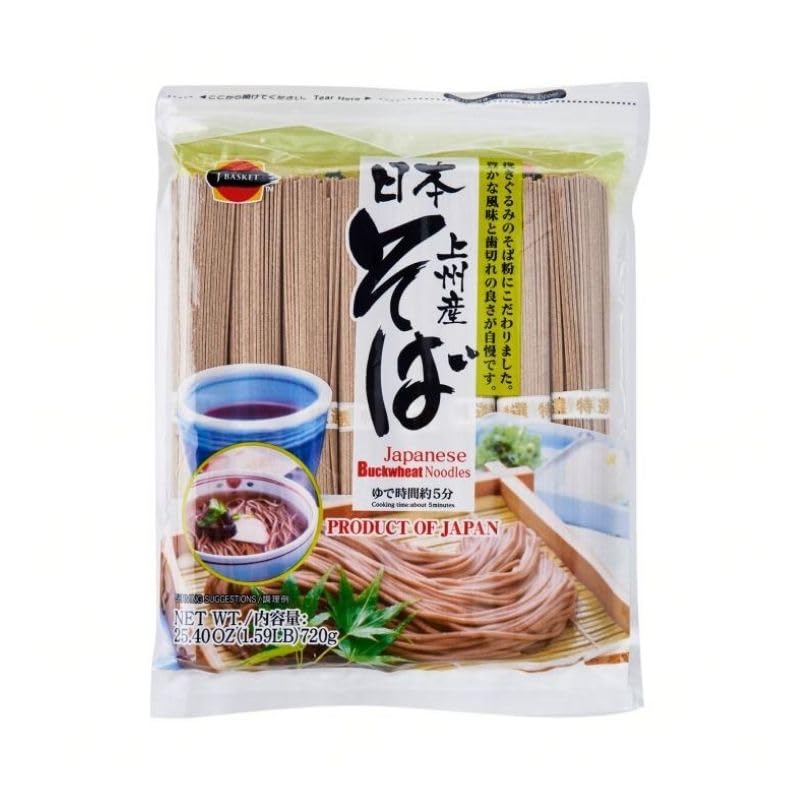 Hime J-Basket soba noodles with five-minute cook time for speedy meals.