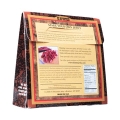 Hi Mountain Jerky Cure packet ready to help texture and preserve jerky