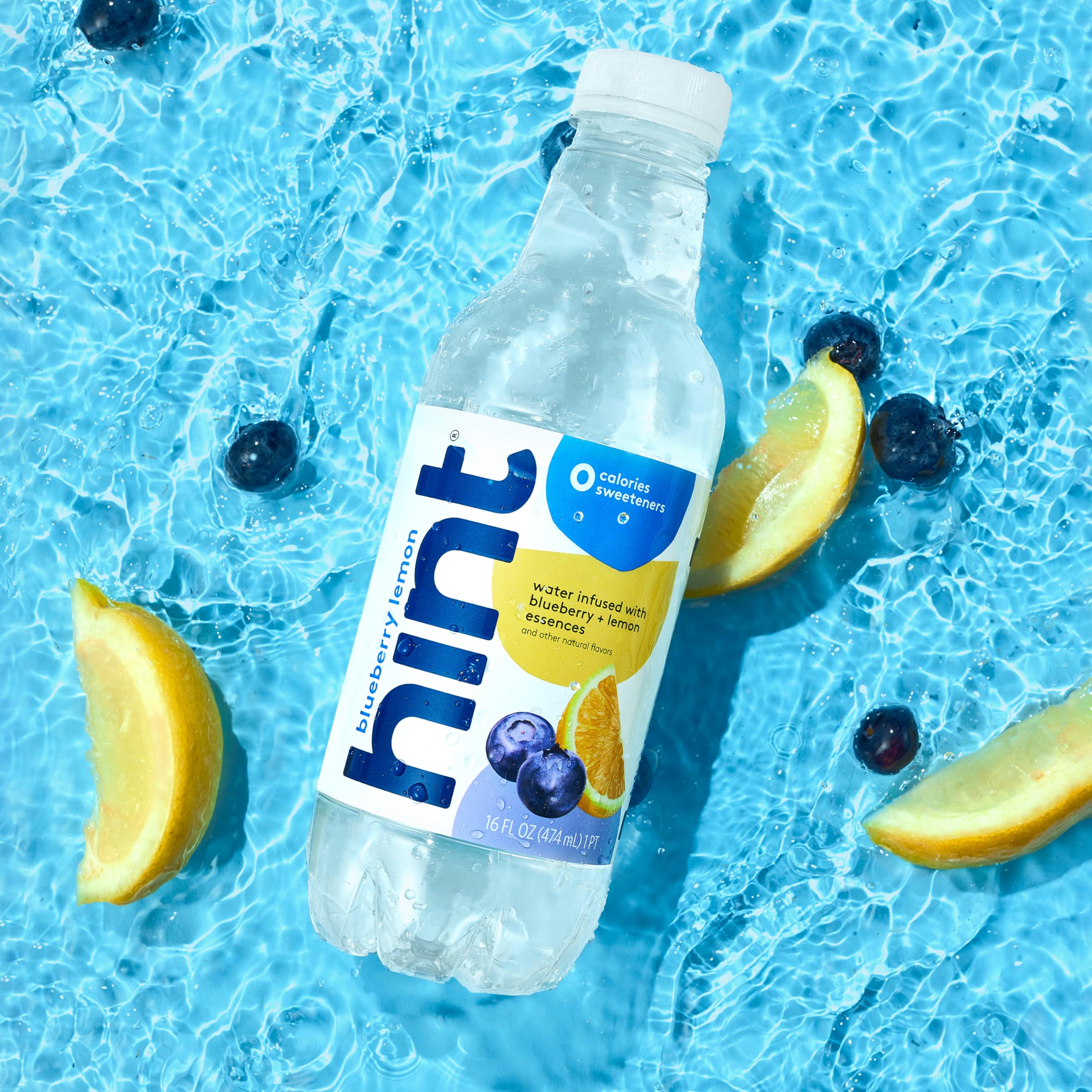 Hint Blueberry Lemon on desk scene demonstrates easy daily hydration