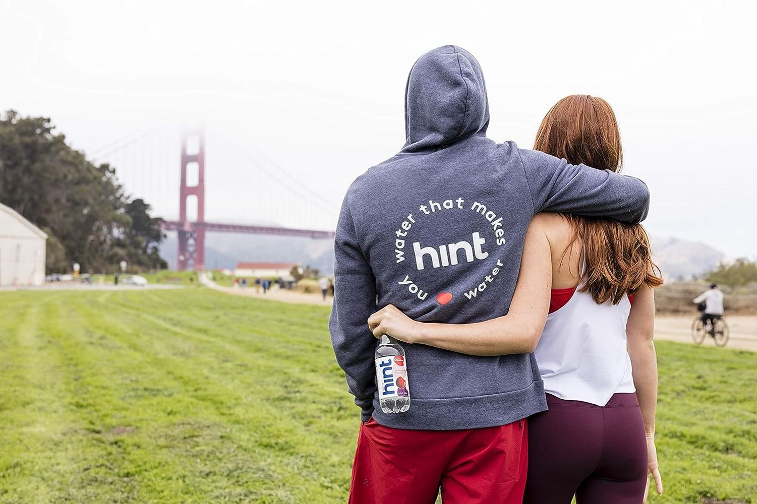 Hint Cherry flavored water case display suitable for home or office hydration.
