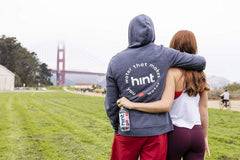 Hint Cherry flavored water case display suitable for home or office hydration.