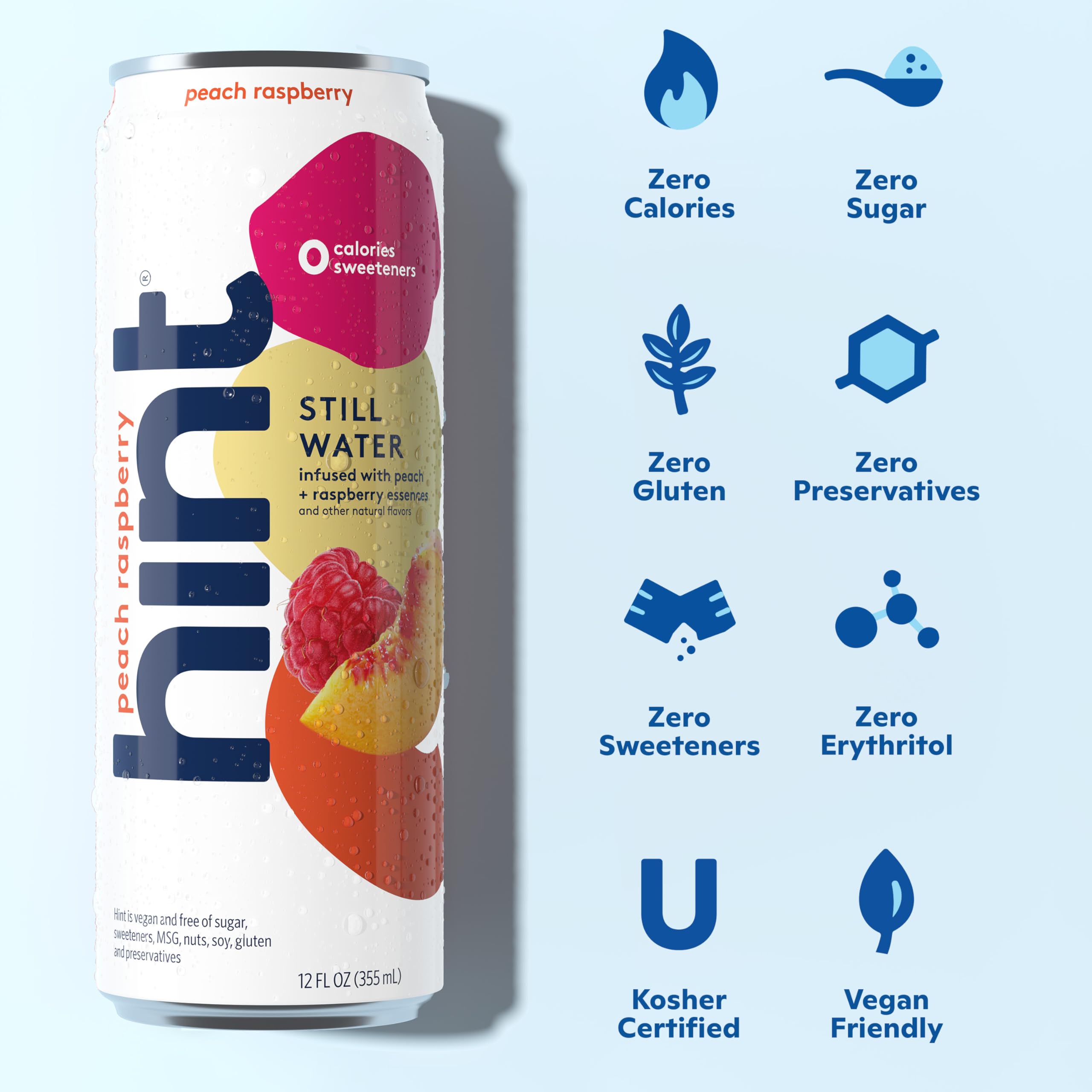 Hint cans chilling in a cooler for picnics and parties