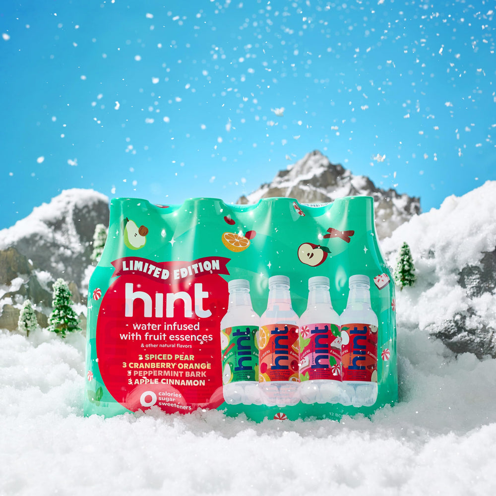 Hint case stacking in fridge illustrates ready-to-go hydration