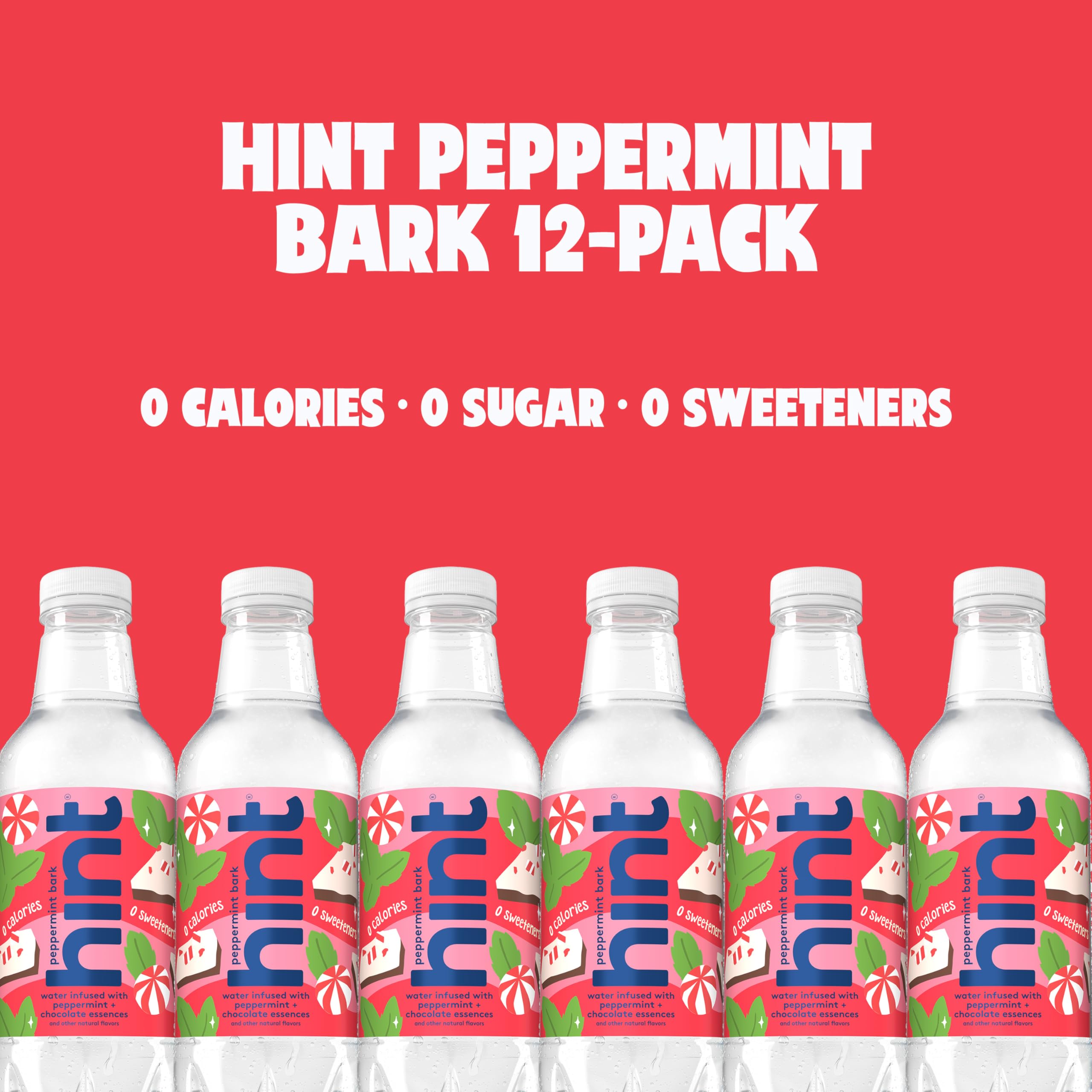 Hint purified water with crisp taste and no additives.