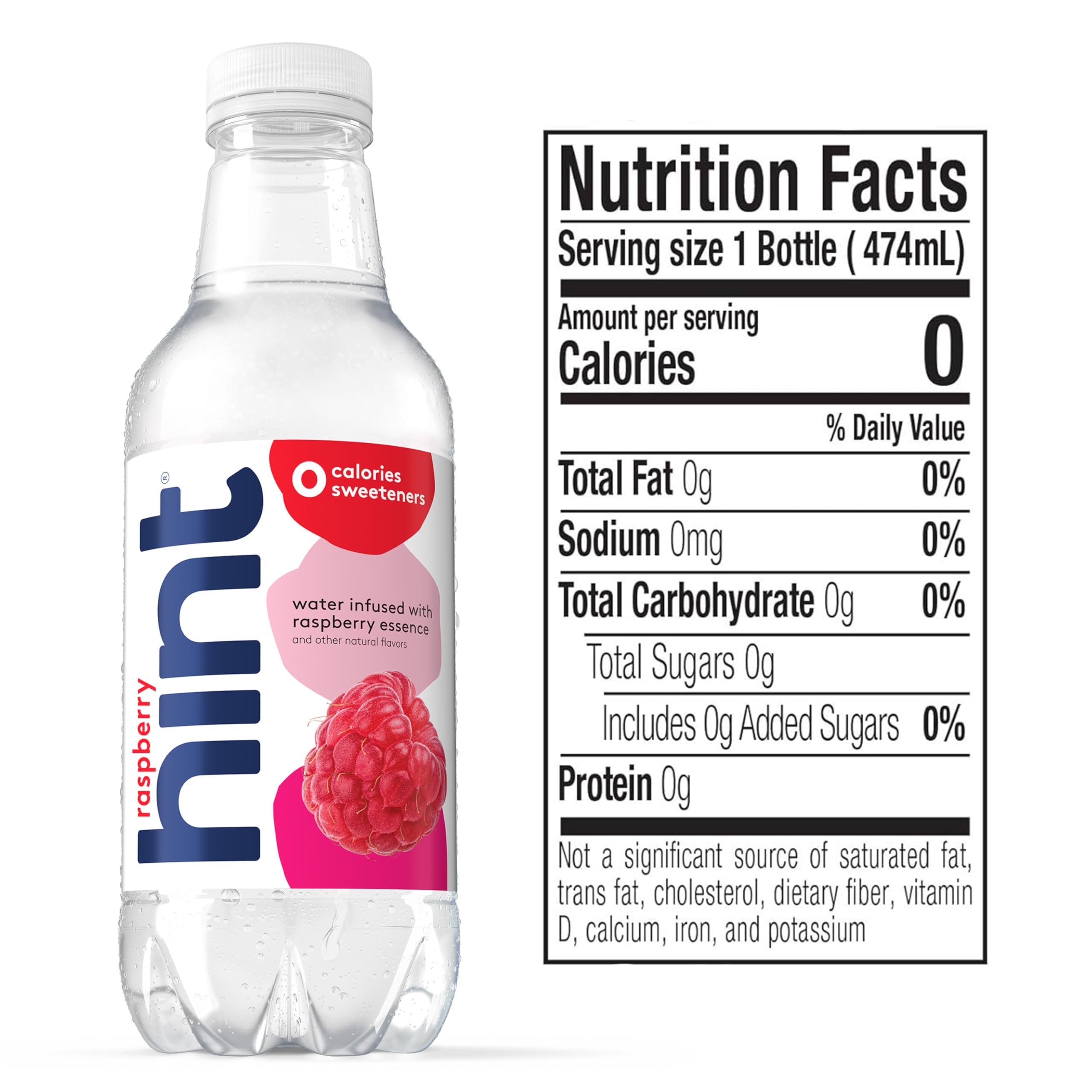 Hint Raspberry water being poured into a glass