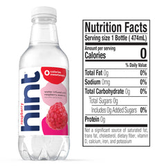 Hint Raspberry water being poured into a glass