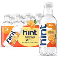 Hint Tangerine fruit-infused water bottle for on-the-go hydration