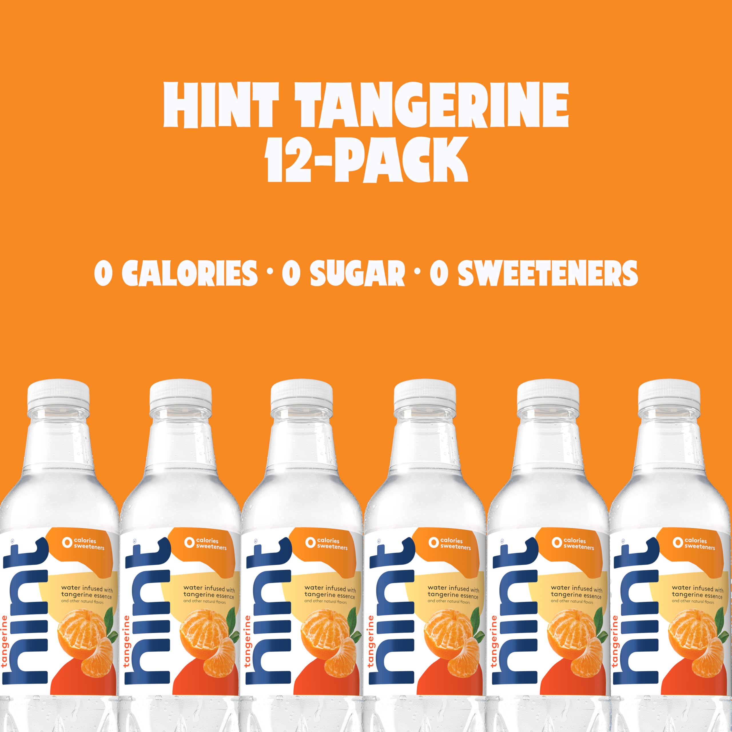 Close-up of real fruit essence in Hint Tangerine water