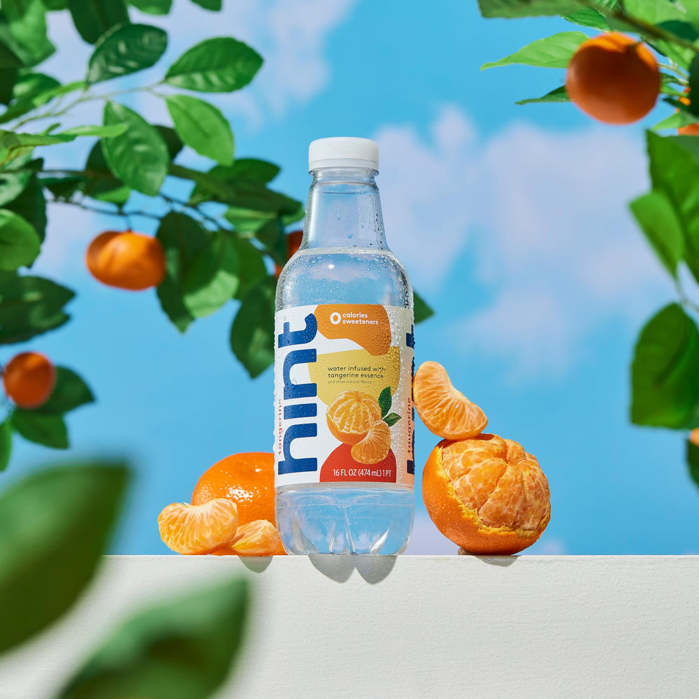 Hint Tangerine water on a desk to encourage daily hydration