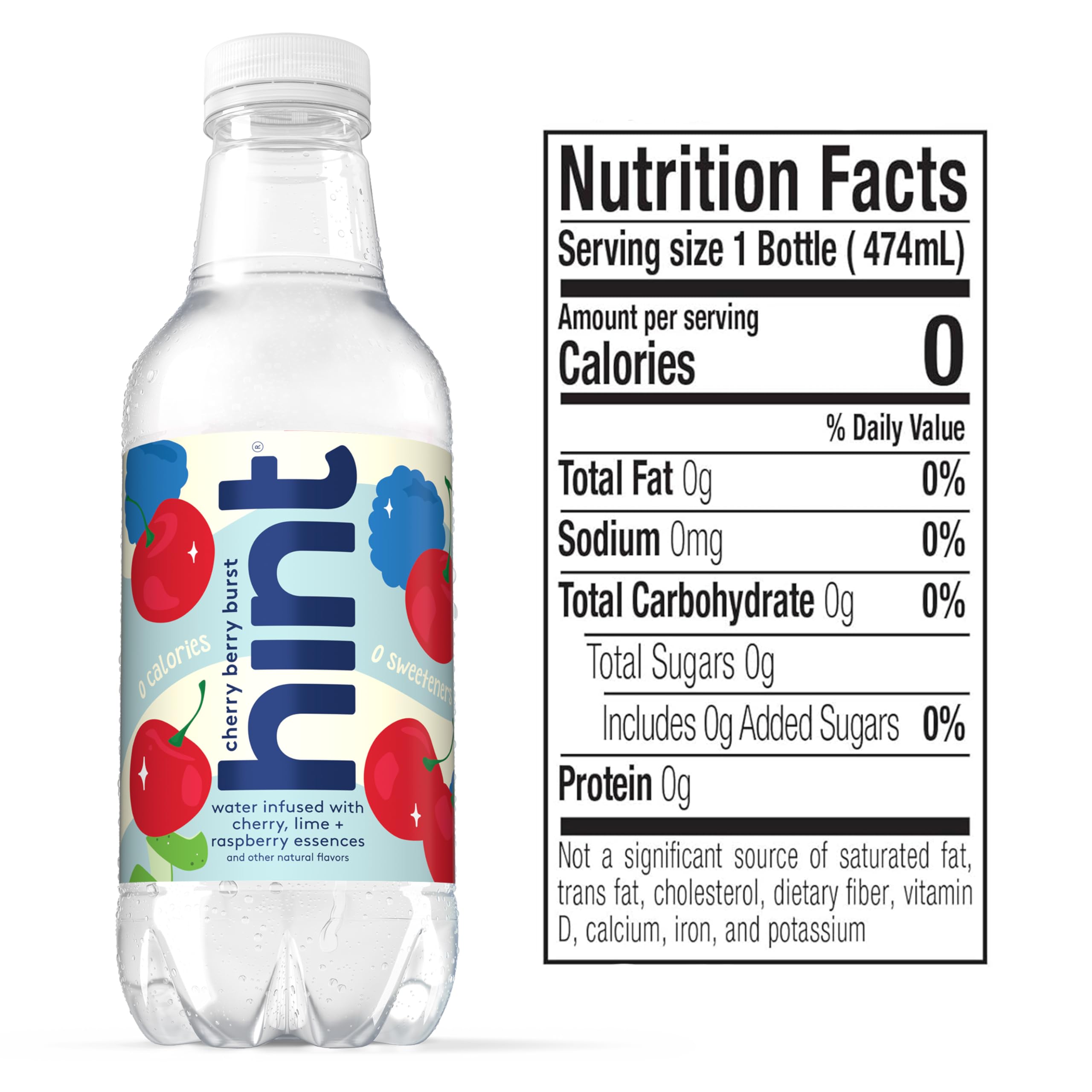 Hint water bottle being poured to reveal crisp, clean taste perfect for everyday hydration.