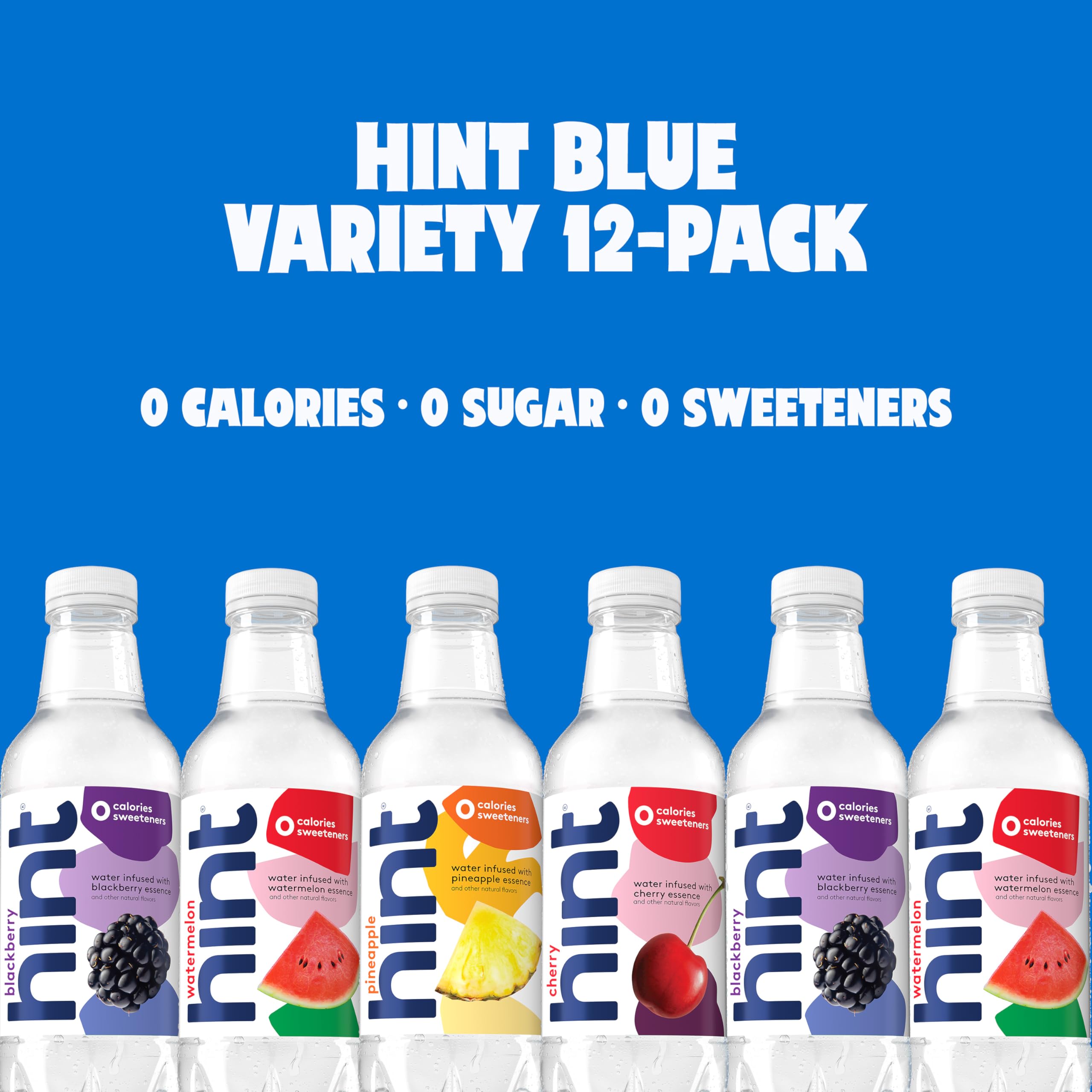 Hint Water case arranged 12 bottles ready for home, office, or travel.