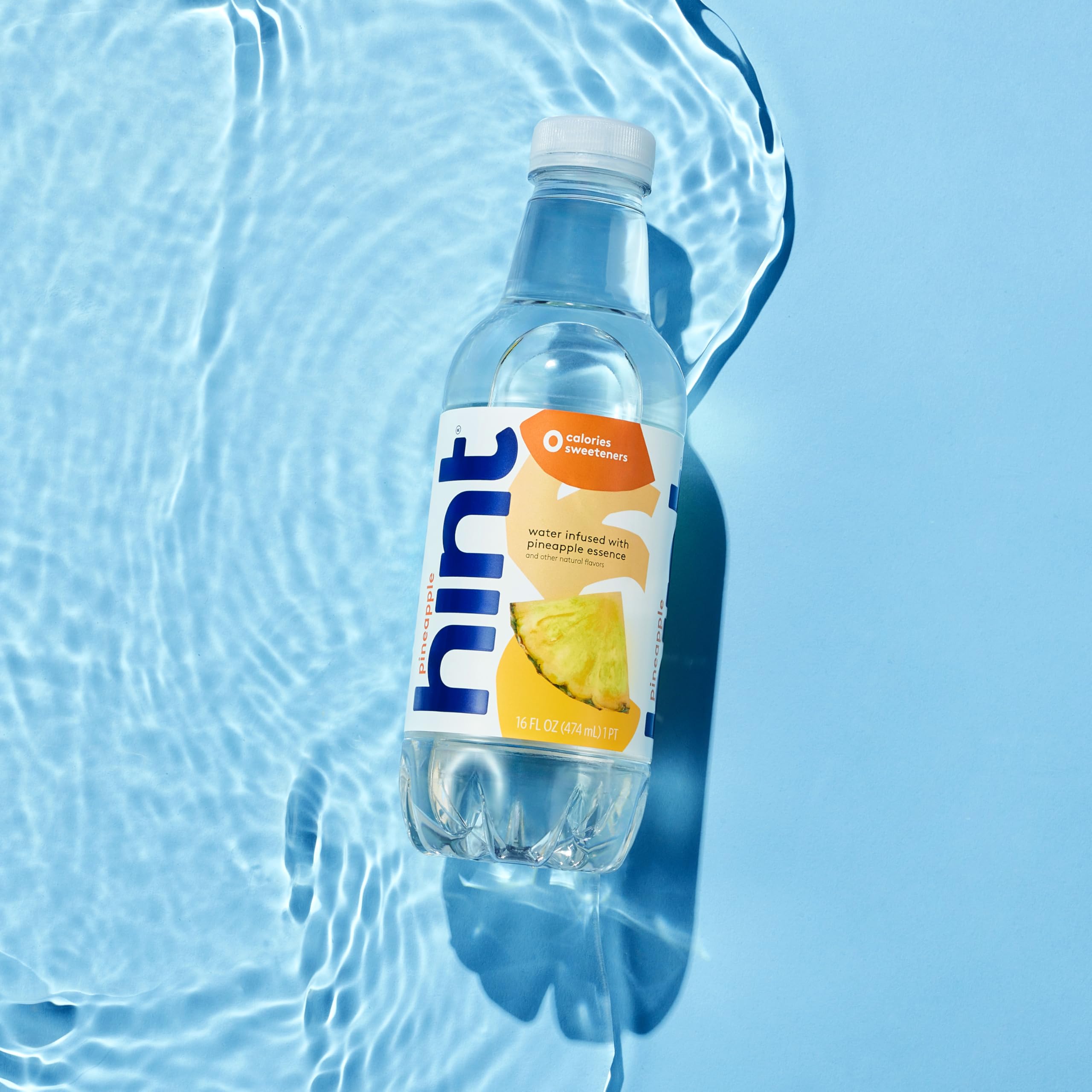 Hint Water Pineapple closeup aroma hints tropical pineapple flavor