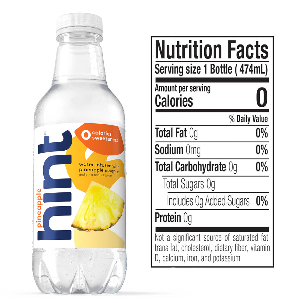 Hint Water Pineapple pack displays convenient 12-pack for everyday hydration