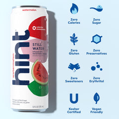 Hint Watermelon pour into glass reveals a refreshing, true fruit flavor.