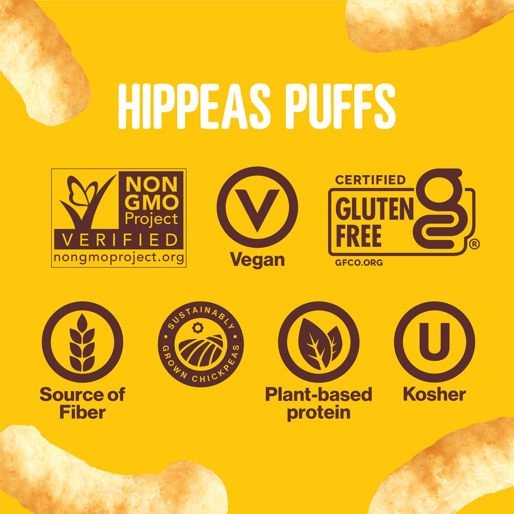 HIPPEAS Bohemian Barbecue kid-friendly snack ready for lunch boxes.