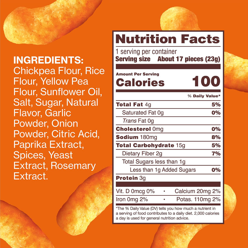 HIPPEAS Cheezy Vibes snack pack in bag for on the go