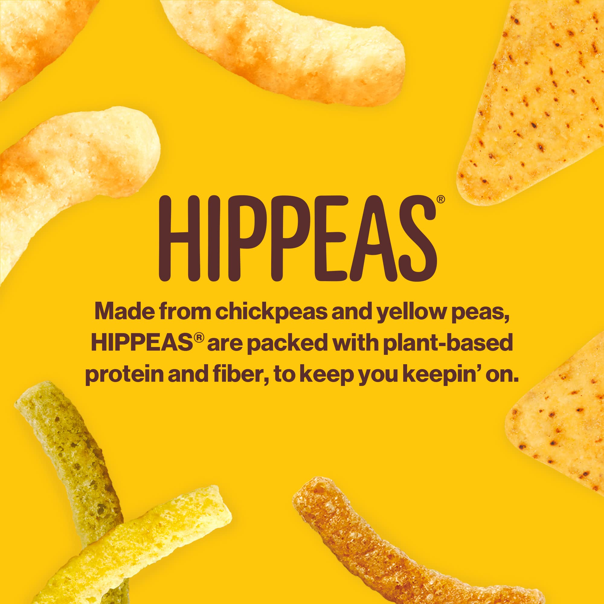 Travel-friendly HIPPEAS snack for dorms, camping, or road trips