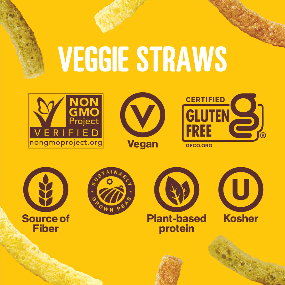 HIPPEAS Veggie Straws on-the-go bag for busy days.