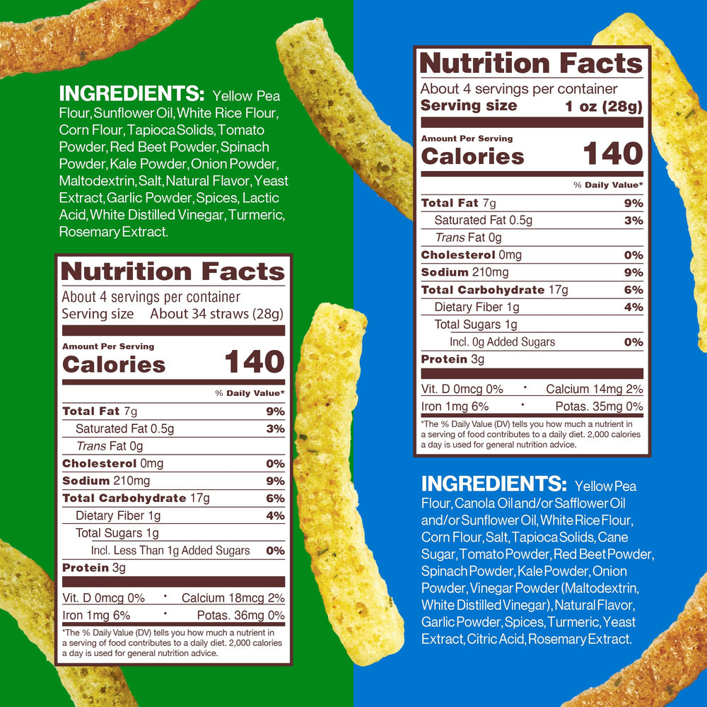 HIPPEAS Veggie Straws Rockin' Ranch pack highlights gluten-free, crunchy plant protein.